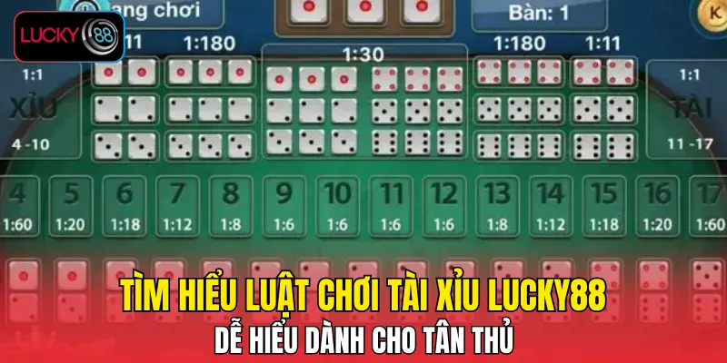 Tìm hiểu luật chơi tài xỉu LUCKY88 dễ hiểu dành cho tân thủ
